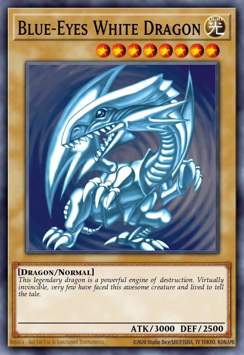 Blue-Eyes White Dragon, LOB-EN001