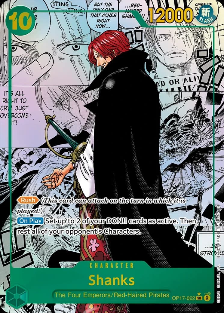 Shanks, OP17-022 · Manga