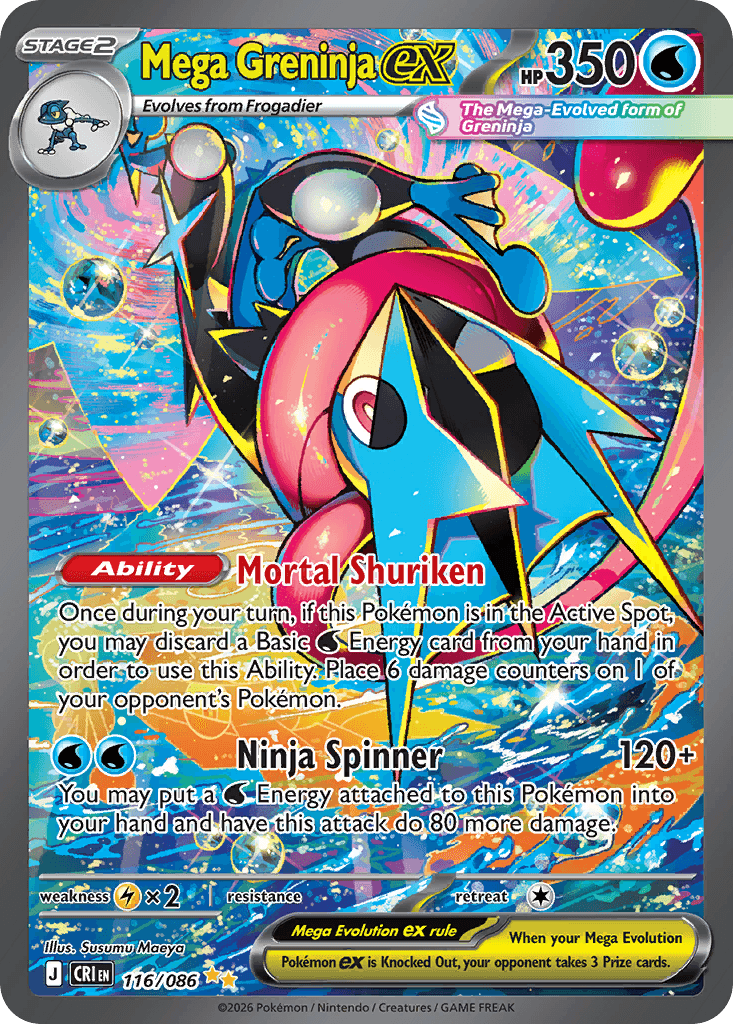 Mega Greninja ex, Chaos Rising 116/086