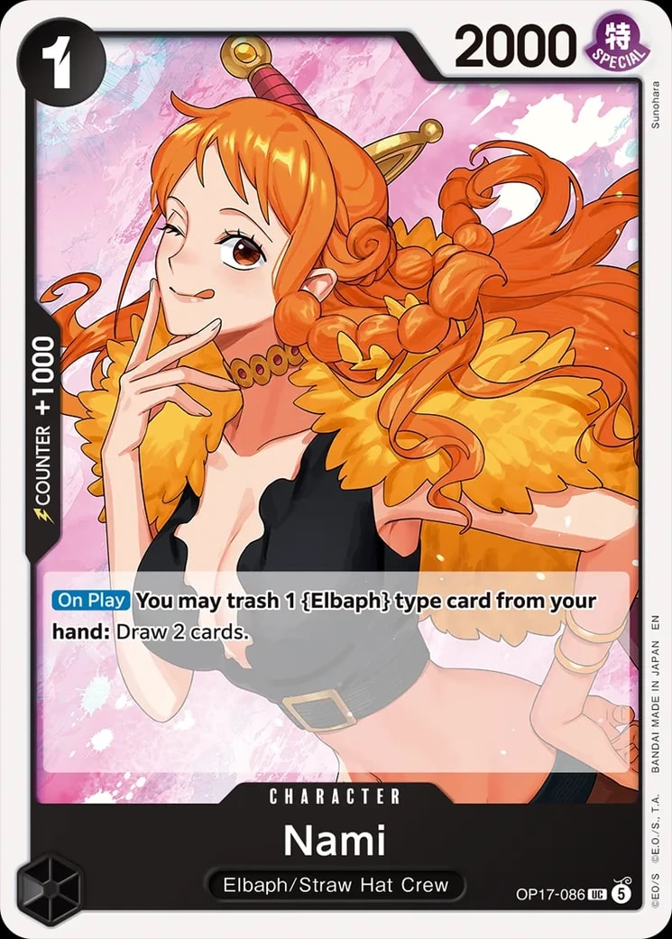 Nami, The World's Strongest Warriors OP17-086
